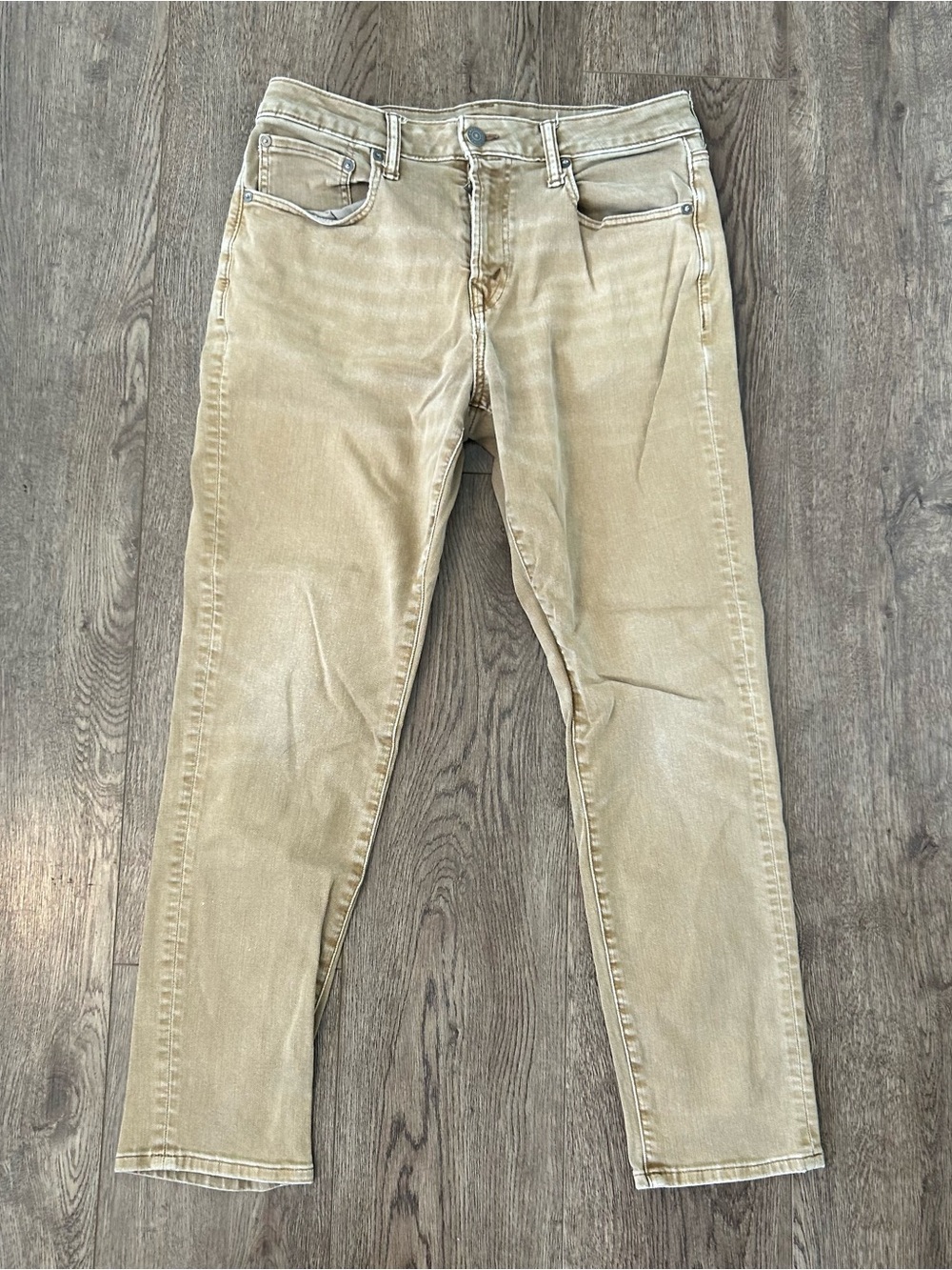 American Eagle Jeans Mens 32X32 Athletic Fit Gold Airflex+